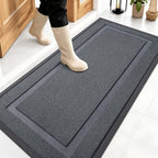 OLANLY Front Door Mat Outside 47x23, All-Season Heavy-Duty Rubber Doormat by OLANLY