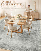 OLANLY 9x12 Washable Area Rug, Soft Non Slip Carpet for Bedroom Living Room - Image 3