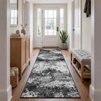 Washable 2x6 Black Runner Rug for Hallway Kitchen Entryway Non Slip by Acapet