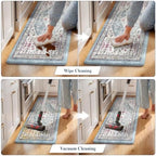 Collive Kitchen Mats Cushioned Anti Fatigue, 20"x47"+20"x32" Aque/Multi - Image 5
