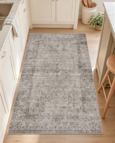 OLANLY 2x4 Washable Accent Rug Non Slip Carpet for Entryway Kitchen Bedside by OLANLY
