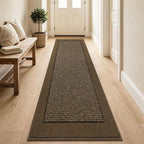 BEQHAUSE Indoor Door Mat 24" x 96", Dirt Trapper Door Mats, Brown by BEQHAUSE