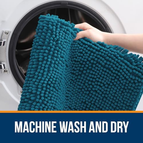 OLANLY Bathroom Rugs 35x24, Extra Soft Absorbent Chenille Bath Rugs - Image 5