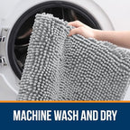 OLANLY Bathroom Rugs 36x24, Extra Soft Absorbent Chenille Bath Rugs - Image 5