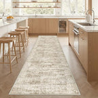 3x12 Runner Rug Non Slip,Washable Hallway Runner Rug,Brown - Image 5