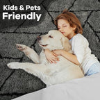 6x9 Large Dark Grey Fluffy Soft Area Rug Non-Slip for Living Room Bedroom - Image 5