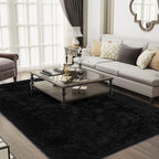 Ophanie Area Rugs for Bedroom Living Room,Deep Black,Rectangular,6x9 - Image 5