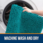 OLANLY Bathroom Runner Rugs 59x24, Extra Soft Absorbent Chenille Bath Rugs - Image 5