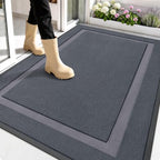 OLANLY Front Door Mat Outside 59x34, All-Season Heavy-Duty Rubber Doormat by OLANLY