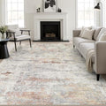 5x8 Area Rug Living Room: Modern Washable Indoor Soft Carpet Taupe by FXRHLP