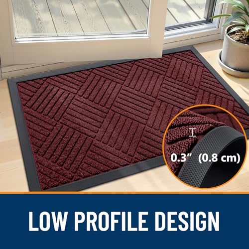 OLANLY Front Door Mat Outside Entrance 33x21, Waterproof Heavy-Duty Doormat - Image 5