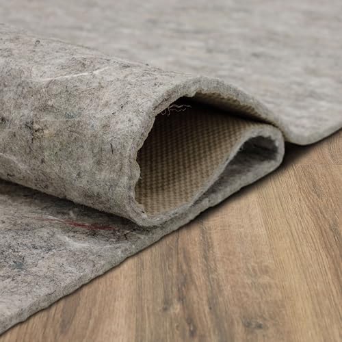 Mohawk Home Non Slip Rug Pad 4' x 6' - 3/8" Thick Felt + Latex Rubber Gripper - Dual Surface Cushion for Hardwood, Carpet, Tile Floors, Made in USA - Image 4