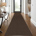 EARTHALL Washable Runner Rug, Non Slip Hallway Rug, 2x12 Ft, Brown/Coffee by Unknown