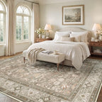 SameBed 8x10 Area Rug Living Room, Vintage Washable Carpet Vintage Brown - Image 3