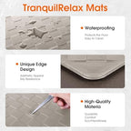 TranquilRelax Kitchen Mats, Cushioned Mats with Extra-Long Runner, Taupe - Image 3