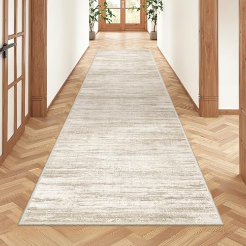 2'6 x 8' Runner Rug Non Slip,Washable Kitchen Rugs,Brown - Image 3