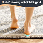 Veken Non Slip Cushioned Rug Pad Gripper, 2 x 4 Ft, 1/8 inch Thick Felt Carpet Liner Protector Mat for Area Rugs and Hardwood Floors, Keep Rugs Safe and in Place, Grey - Image 6