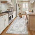 Madane Kitchen Runner 2'6''x8' Soft Rug Runners for Hallways, Grey by Madane