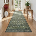 2x6 Area Rugs for Hallways, Green Washable Non-Slip Kitchen Runner Rug by Lofus