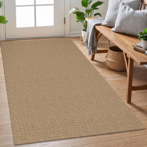 EARTHALL Washable Entryway Rug, Non Slip Area Rug, 3x5 Ft, Golden Tan by Unknown