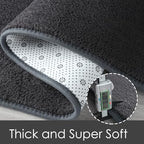 AROGAN Small Area Rugs for Bedroom, 2×4 Non Slip Runner Rug, Black - Image 2