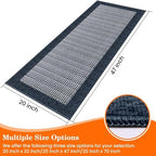 StepRite Kitchen Rugs, Kitchen Mat for Floor, 47"x20" Non-Slip Machine-Washable Commercial Floor Mat, Absorbent Heavy-Duty Rug for Office & Home, Sink Standing Mat, Entryway Carpet, Navy Blue - Image 3
