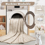 Area Rug 8x10 Living Room Rugs: Washable Modern Rug Large Non-Slip Soft Rugs Stain Resistant Printed Rug Indoor Carpet for Bedroom Kitchen Dining Room Nursery Playroom Home(Brown, 8'x10') - Image 4