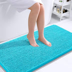 OLANLY Bathroom Runner Rugs 40x24, Extra Soft Absorbent Chenille Bath Rugs by OLANLY