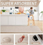 YDKGL Long Kitchen Runner Rugs Kitchen Mat Non Slip Washable Beige 17"x71" - Image 5