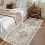 Madane Hallway Runner Rug 2x5 Washable Entry Rugs Soft, Light Taupe Brown by Madane