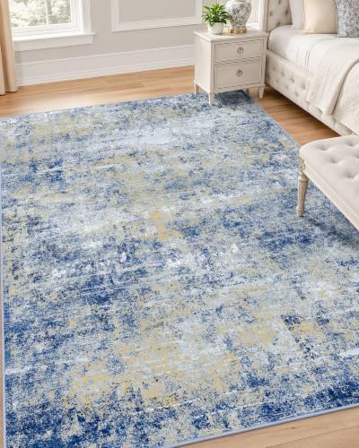 OLANLY 4x6 Washable Area Rug, Soft Non Slip Carpet for Bedroom Living Room by OLANLY