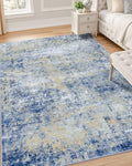 OLANLY 4x6 Washable Area Rug, Soft Non Slip Carpet for Bedroom Living Room by OLANLY