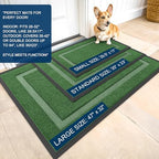 OLANLY Front Door Mat Outside 59x20, All-Season Heavy-Duty Rubber Doormat - Image 2