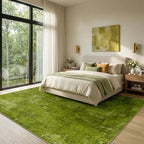 RELEANY Washable 8'x10' Abstract Area Rug for Living Room Grass Green - Image 2