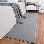 AROGAN Small Area Rugs for Bedroom, 2×4 Non Slip Runner Rug, Grey - Image 2