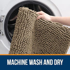 OLANLY Bathroom Rugs 34x21, Extra Soft Absorbent Chenille Bath Rugs - Image 5