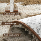 4x6 Khaki Fluffy Soft Area Rug Non-Slip for Bedroom Living Room Playroom - Image 6