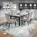 5x8 Area Rugs for Living Room Washable Bedroom Dining Room Black Gold - Image 2