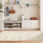 2x6 Runner Rug Non Slip,Washable Hallway Runner Rug,Beige - Image 4