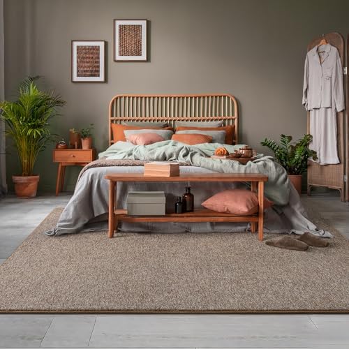 AROGAN 3x8 Runner Rug for Hallway, Long Runner Rugs Non Slip, Matte Brown - Image 5