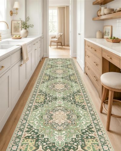 OLANLY 2x10 Washable Runner Rug, Soft Non Slip Carpet for Hallway Kitchen by OLANLY