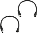 5.5mm x 2.1mm 1FT DC Power Extension Cable Male to Female 12V/24V 14AWG DC Connection Cable for CCTV Surveillance Camera Amplifiers LED Strip Lights Solar Panels Energy Storage Power Supply 2 pcs