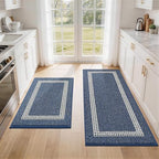 COSY HOMEER Kitchen Rugs Sets of 2 Non-Slip Washable,20"x30"+20"x48" by COSYHOMEER