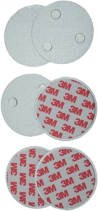 meioro Magnetic Smoke Detector Installation Tool,Quick and Easy Fastening Ceiling Mounted Kit for Smoke Alarm Ø 70mm,No Need Drill 10 Seconds Install Smoke Sensors(3 pcs)