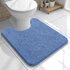 OLANLY Toilet Rugs U-Shaped 20x20, Soft Absorbent Chenille Contour Rugs by OLANLY