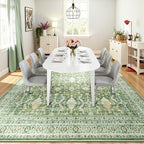 9x12 Area Rugs for Living Room, Washable Large Carpet, Light Green - Image 6