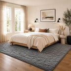 Ophanie 8x10 Area Rugs for Living Room,Upgrade Non-Slip Fluffy Soft Large Shag Bedroom Carpet, Grey Big Indoor Thick Rug,Gray Carpets for Boy and Girls Room Decor with Over 99 pcs Pile fibers by Ophanie