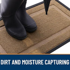 OLANLY Front Door Mat Outside 33x21, All-Season Heavy-Duty Rubber Doormat - Image 5