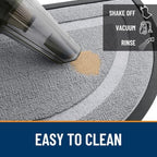 OLANLY Half Circle Front Door Mat Outside 35x23 All-Season Rubber Doormat - Image 5