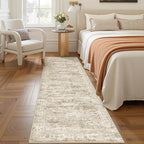 2x7 Runner Rug Non Slip,Washable Hallway Runner Rug,Brown by Restydon